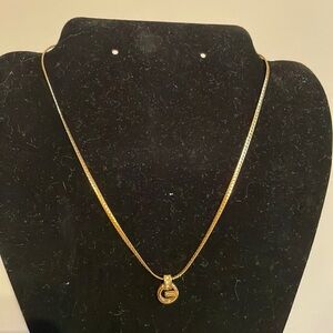 Givenchy vintage gold plated necklace all stones in place